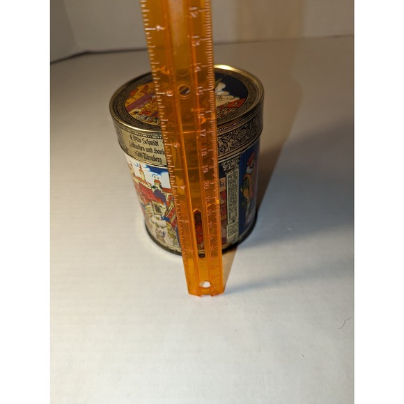 Vintage E. Otto Schmidt Germany Cookie Round Tin Nurnberger Land Geht Dutch - Picture 9 of 9